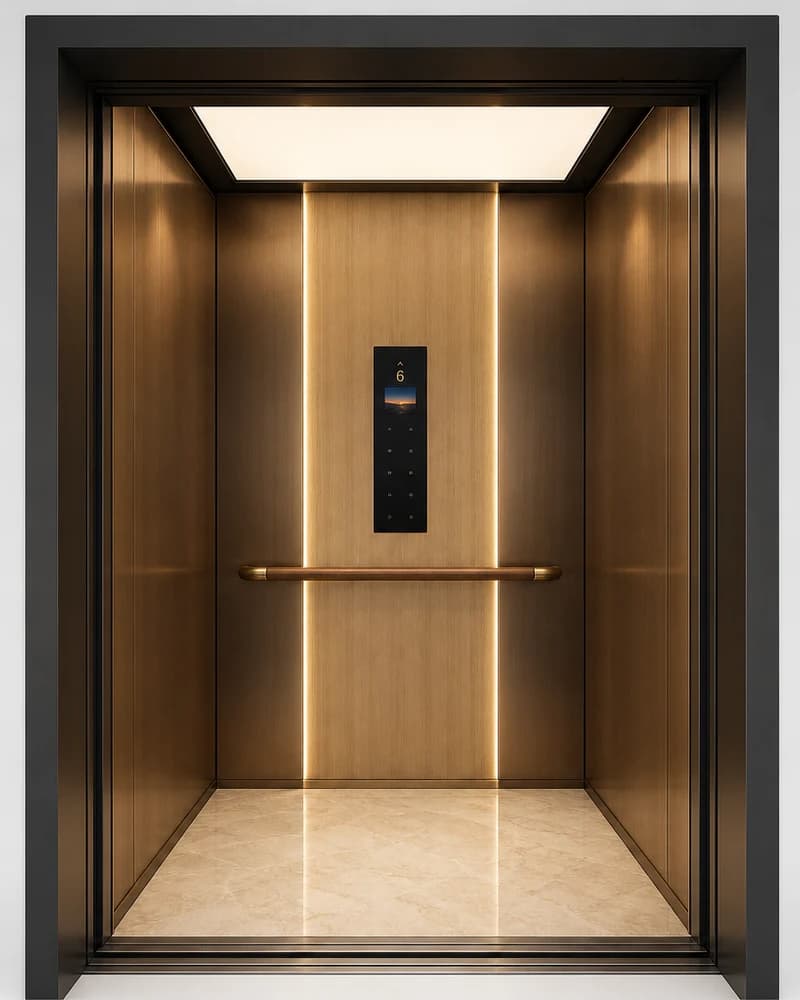 نمای داخلی کابین مینیمال آمان