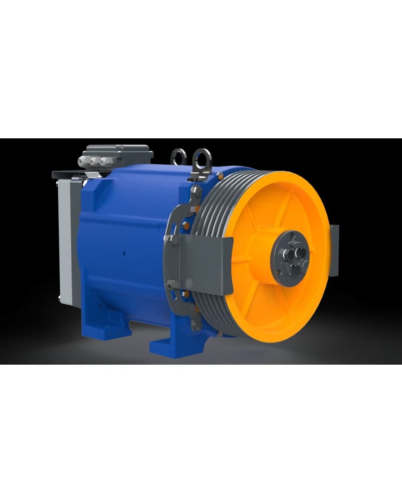 موتور کشش AKIS AK 250، ظرفیت 1,000 kg، موتورخانه یا بدون موتورخانه (MR/MRL)