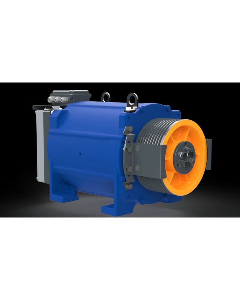 موتور کشش AKIS AK 350، ظرفیت 1,275 kg، موتورخانه یا بدون موتورخانه (MR/MRL)