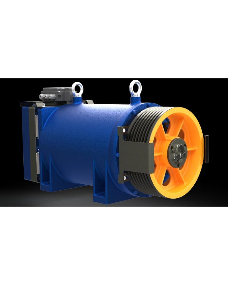 موتور کشش AKIS AK 500، ظرفیت 1,275–1,600 kg، موتورخانه یا بدون موتورخانه (MR/MRL)