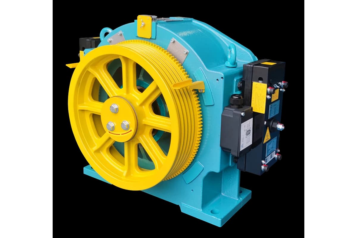 موتور کشش WITTUR WSG-09، ظرفیت 1,150 kg، بدون موتورخانه (MRL)