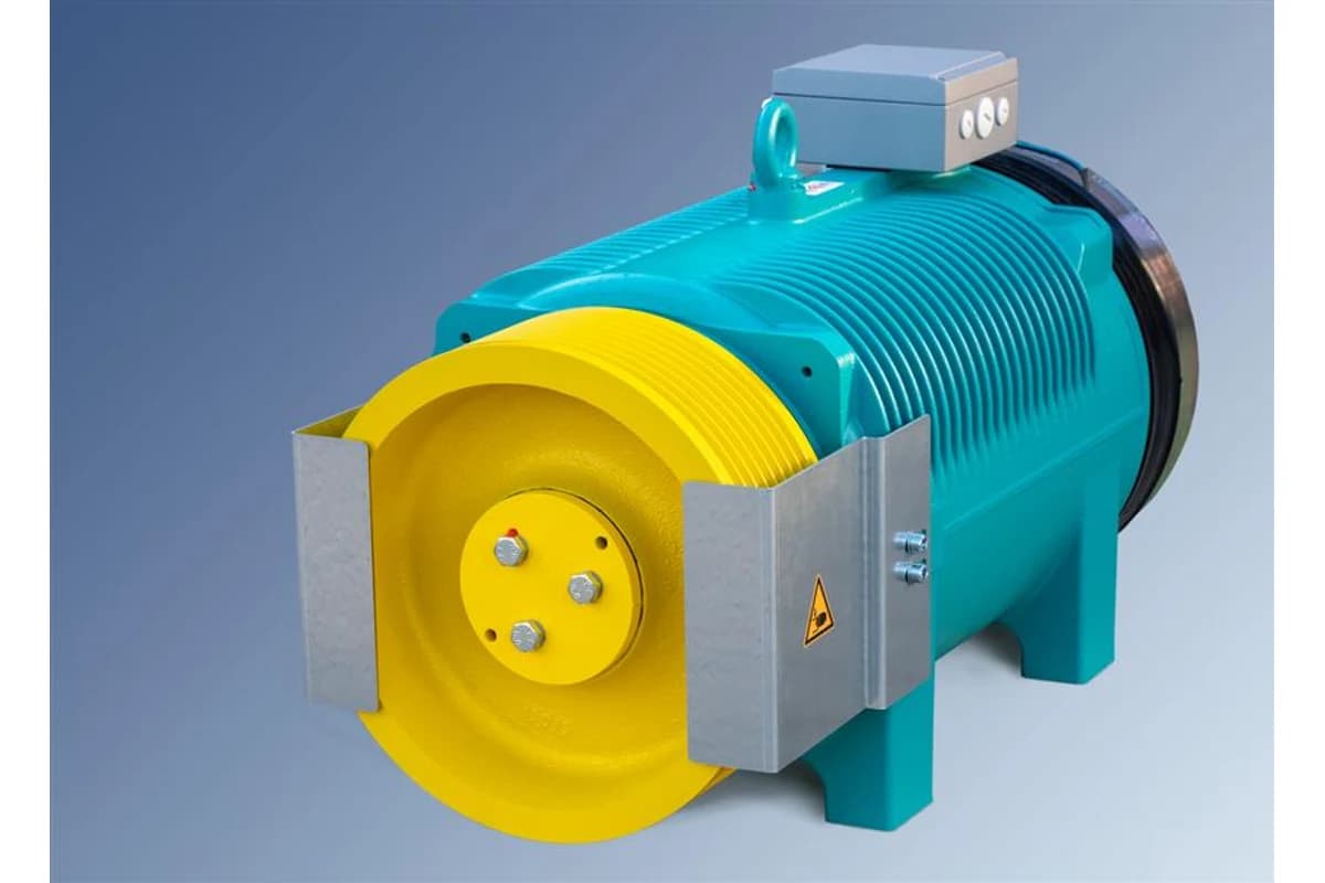 موتور کشش WITTUR WSG-MF، ظرفیت 1,800 kg، بدون موتورخانه (MRL)