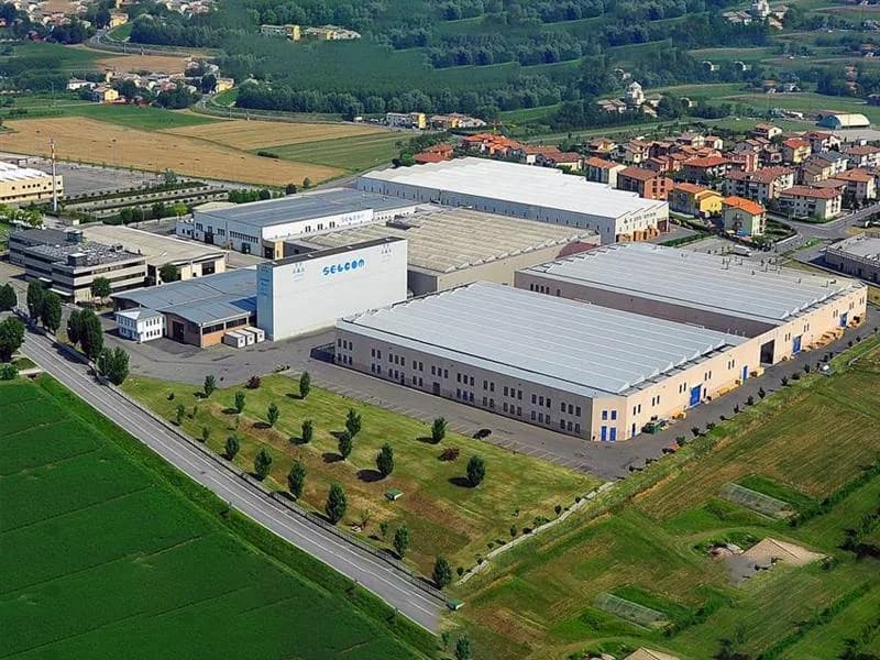 Wittur'un İtalya Colorno tesisinin havadan görünümü