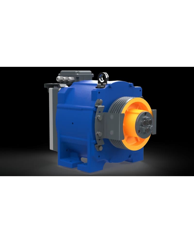 محرك جر AKIS AK 100، حمولة 320–400 kg، غرفة ماكينة أو بدون (MR/MRL)
